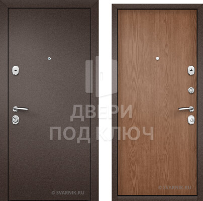Железная входная дверь с внутренними петлями на дачу ДПК-13057